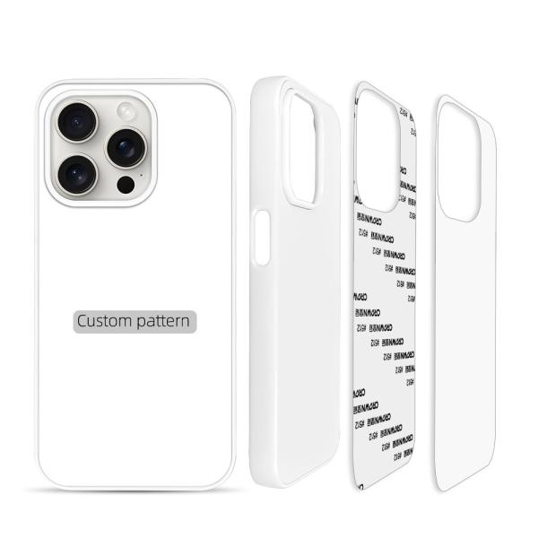 Printable Plastic Sublimation Cell Phone Cases With Aluminum Sheet For IPhone SamSung Huawei
