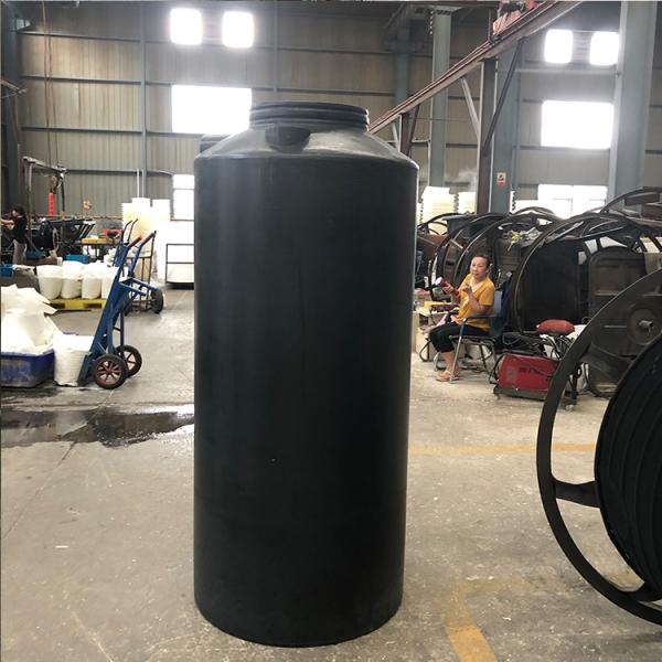 1000L Custom Roto Mold Tanks Black Color PE Vertical Water Storage Tank For Farm