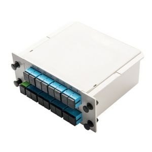 SCPC SC UPC Digital Fiber Optic Cable Splitter Insert Card Type 1X16 PLC