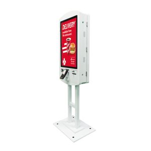 Floor Standing Touch Screen POS Terminal , Restaurant Ordering Kiosk 27 Inch 32