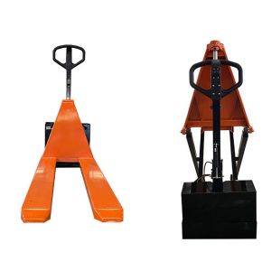 Steel Fork 45.28in Manual Scissor Lift Tables Scissor Pallet Truck