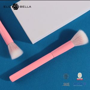 Large Stippling Individual Makeup Brushes For Foundation Flat Top