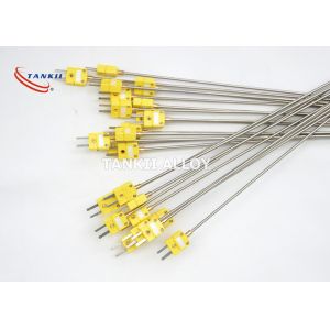 SS304 Sheath Mgo Thermocouple Mineral Insulation With Male Connector