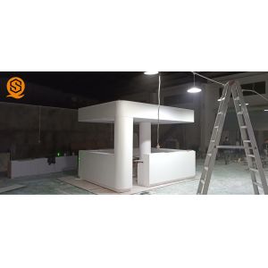 Acrylic Solid Surface Big Bar Counter With Easy Repairable
