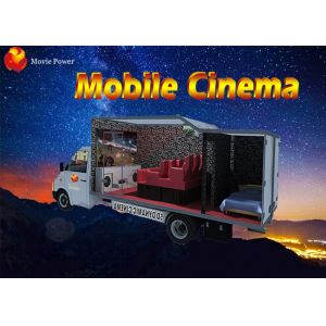 China Flexible Mobile Movie Theater Truck / Cabin 5D Simulator With Metal Screen on sale