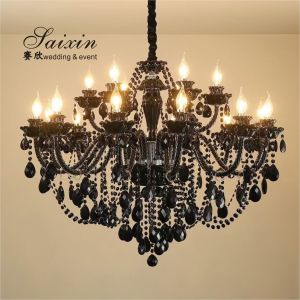 White Crystal Chandelier Lights Crystal Ceiling Lamp Decoration 100CM