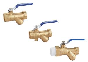 3313 3314 3315 Long Lever Female Threaded Brass Ball Valve Sizes DN15 DN20 DN25 DN32 DN40 w/ Built-in Filter Function