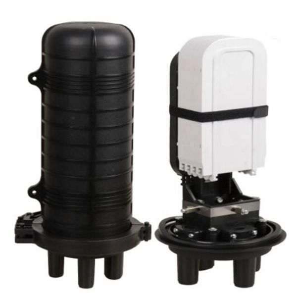 Ip68 24 48 96coreVertical heat shrink seal dome fiber optic closure 1 inlet 3 outlet