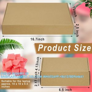 16.7 X 13 X 2.5 Inch Laptop Shipping Box Secure Mailer Box Kraft Mailing Boxes