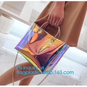 PVC Leisure bag shoulder bag, sports bag, Transparent Tote Bag Clear Shoulder