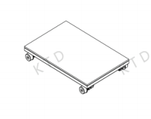 China 304 Stainless Steel Flatbed Trolley 300kg Capacity on sale