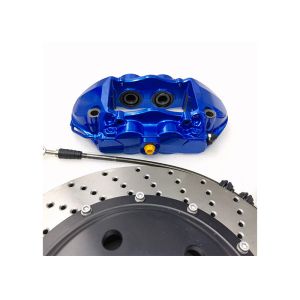 6061 Aluminum Alloy Blue Brake Caliper Disc 380*28mm 4 Piston