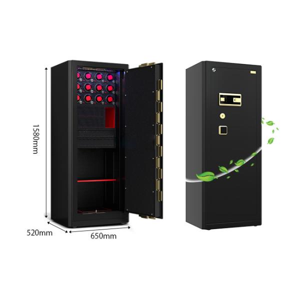 H1580mm Jewelry Safe Box For Sale With 7 Open Ways Smart Luxury Watch Winder Safe