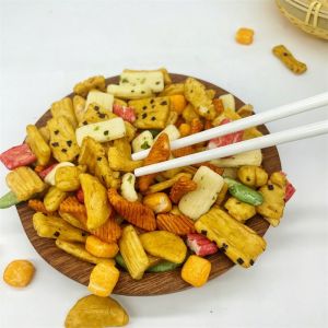 Gluten Free Grain Snacks Rice Crackers With Halal Party Snacks In China