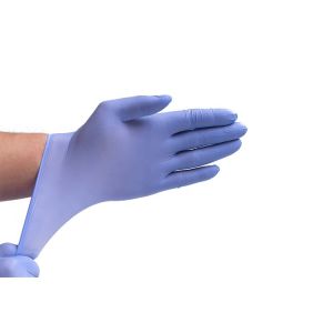 China Colored Disposable Sterile Gloves Chemical Resistance Long Sleeve For Doctor on sale