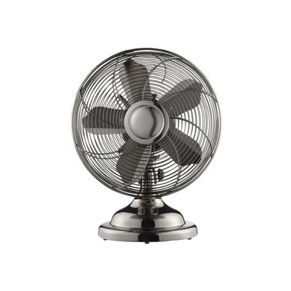 12" Oscillating Metal Desk Fan Oil Rubbed Bronze Color 120V Air Circulator
