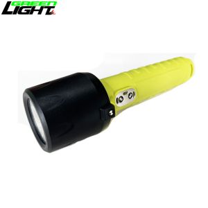LED Explosion Proof Flashlight 23000lux Lithium Battery Rechargeable Torch 3W
