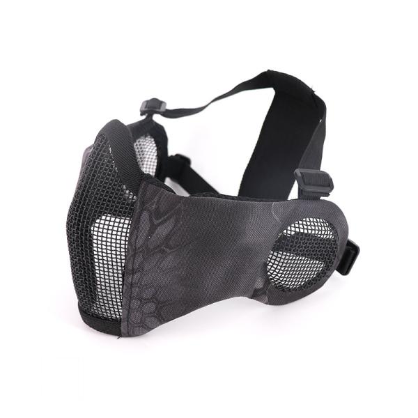Buy Black PYTHON Camo Tactical Paintball Face Mask at wholesale prices