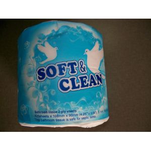 Customized Packing Virgin Wood Facial Tissue Paper 120g / Roll