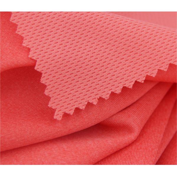 Buy Running Apparel Interlock Knit Fabric Honeycomb Mesh Moisture Absorption at wholesale prices