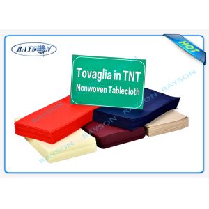 Spun - Bonded 70Gsm Polypropylene Non Woven Tablecloth TNT Waterproof