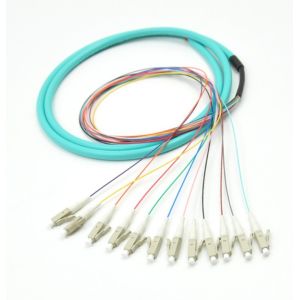 LC/UPC 50/125 APC OM3 3m 12core Fiber Optic Pigtail