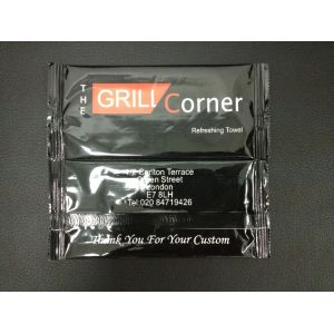 China factory single packed customized refreshing single wet tissue