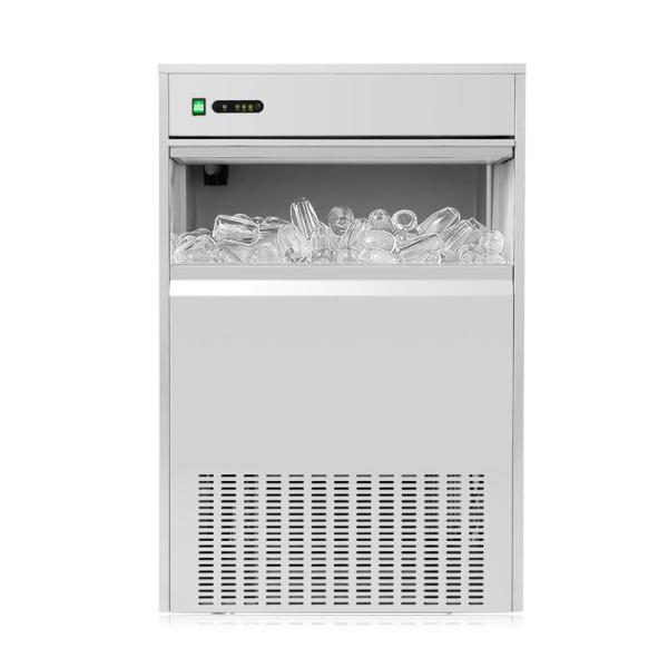 Stainless Steel Bullet Shaped Ice Maker 100kg Commercial Pebble Ice Machine Air