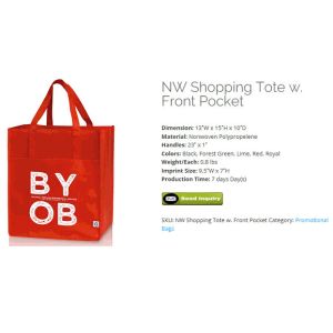 SHOPPING TOTE WITH FRONT POCKESinicline fashion custom high end activewear promotion shopping bag metallic non woven bag