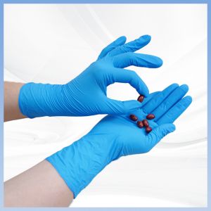 Quality Premium Grade Versatile Food Processing Gloves Blue Nitrile Gloves for sale