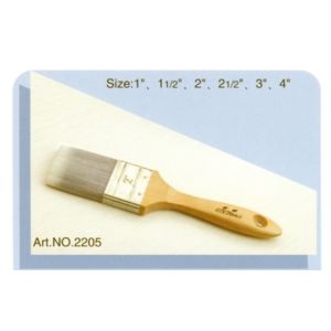 China Polyester handle pure natural bristle Chinese bristle synthetic mix paint brush No.2205 on sale