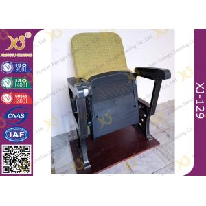 China Fixed Leg Foldable Movie Theater Seats With Writing Table , Plastic Church Chairs on sale