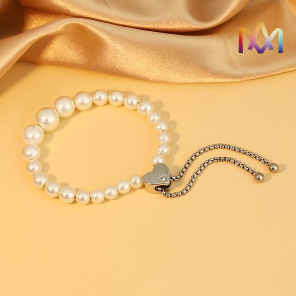 57MM Adjustable Bolo Pearl Bracelet For Women