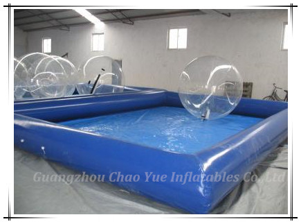 Customized Cool Inflatable Water Pools 10 x 8 meter for water toys, zorb ball