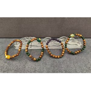 Quality Religious Mystical Bracelet Agarwood Bead Bracelet Chemical Free for sale