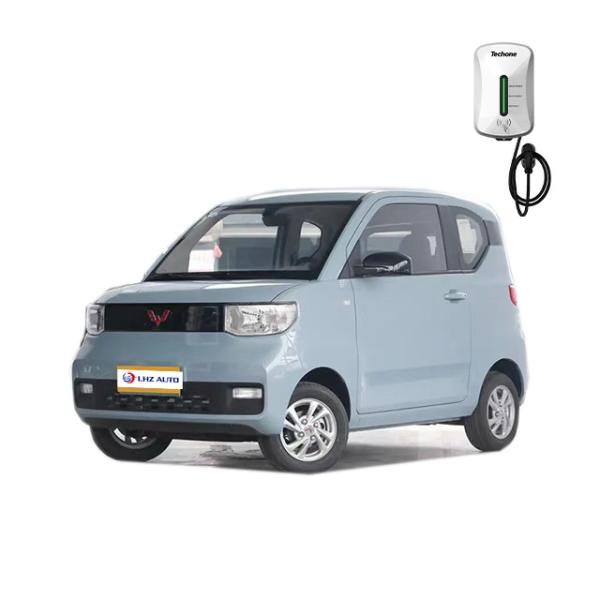 Buy Black Wuling Hongguang Mini Two Door Four Seat Micro Car 100% Electric and Long Range at wholesale prices