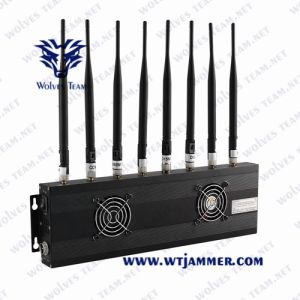 Desktop Omni-Directional Antennas Adjustable Powerful Mobile Phone Signal Jammer