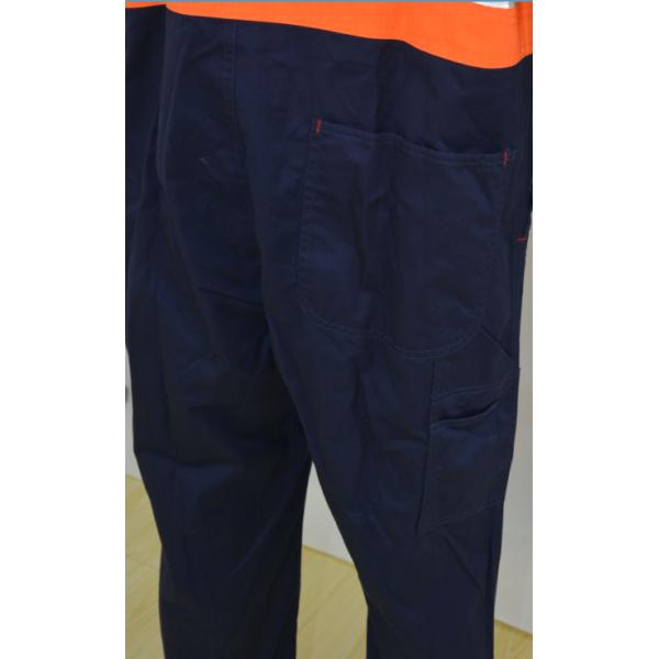 Orange Navy Reflective Safety Wear , Industrial Safety Clothing Australian Size / Design