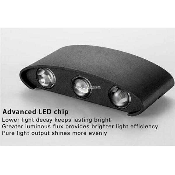 Up And Down Dual Head LED Outdoor Wall Lights 6 Watt IP65 Waterproof