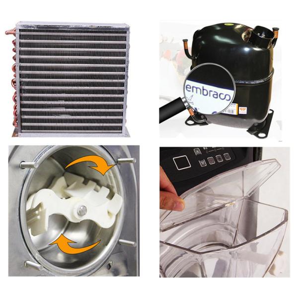 NBQ18T Thailand Hard Ice Cream Machine 20L/H Cooling Capacity For Cold Stone