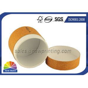 Customized Cylinder Paper Packaging Tube , Food Grade Round Paper Tube