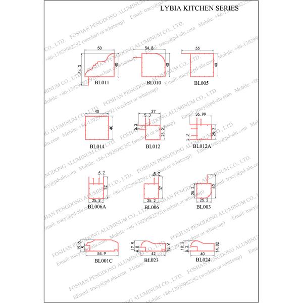 OEM Aluminium Cabinet Profile