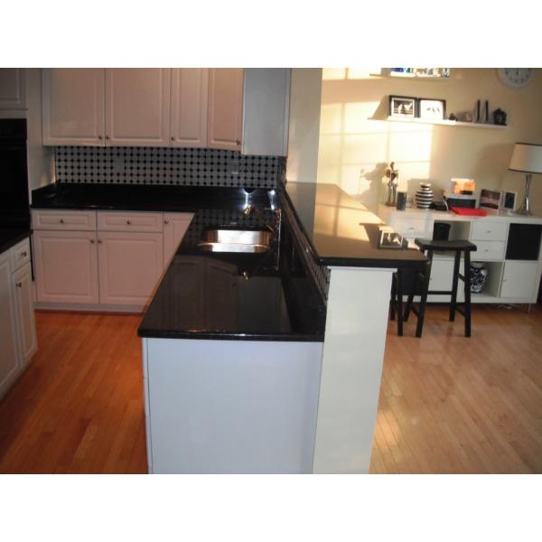 Buy Engineered Granite Tile Kitchen Countertops , Dark Granite Veneer Countertops at wholesale prices