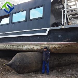 Shipyard Ship Launching Airbags / Salvage Pontoon Inflatable Rubber Airbag