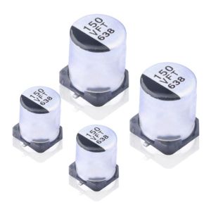 DC SMD Aluminum Electrolytic Capacitor Low Impedance 20 % Capacitance