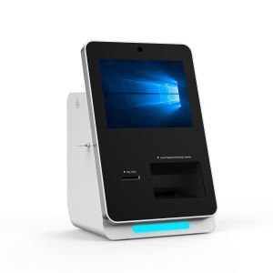 Dual Screen Hotel Self Service Check In / Out Kiosk