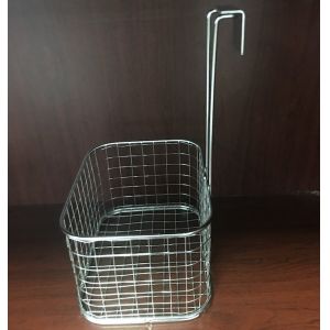 SS304 Metal Houseware silver Plating Wire Mesh Hanging Baskets