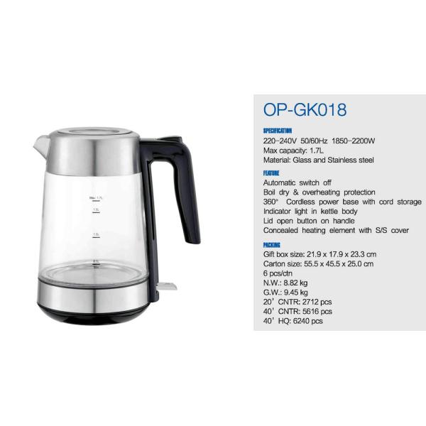 Smart App-Controlled Electric Glass Kettle for 220V/110V Fast Water Boiling