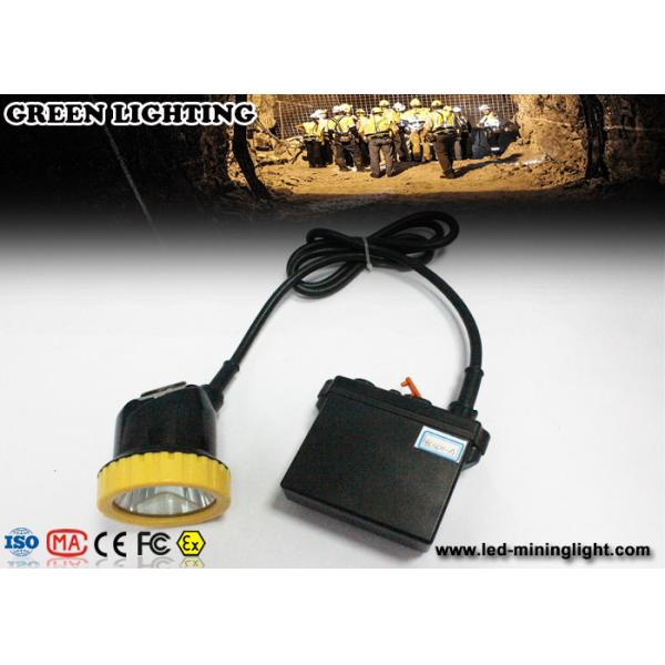 50000 Lux Strong Brightness Waterproof Rechargeable Led Hard Hat Light Hunting With Li - Ion Battery