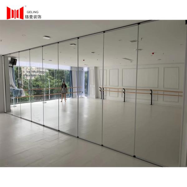 Buy Folding 20db Soundproof Acoustic Glass Partitions For Dance Studio at wholesale prices